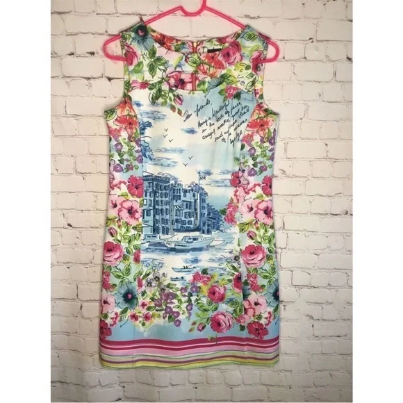 Gabby Skye Women's Shift Dress Floral Venice - Picture 2 of 10